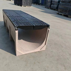 Calcia in calcestruzzo polimerico canale di drenaggio <span class=keywords><strong>U</strong></span> tipo resina calcestruzzo scarico canali di drenaggio del calcestruzzo prefabbricato con coperchio - Product Image 5
