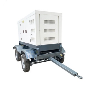 Groupe électrogène diesel mobile haute performance 150 kW 180 kVA insonorisé sur remorque pour chantier extérieur - Product Image 4