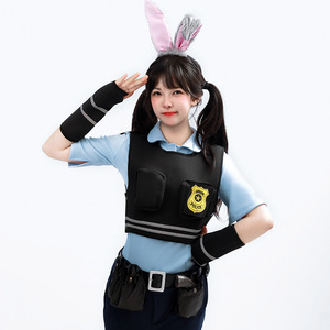 Disfraz de Cosplay de Judy Hopps de Zootopia, Conjunto Completo para Conveniones de Anime, Traje de Juego de Rol para Mujeres Adultas, Primavera 2025 - Product Image 5