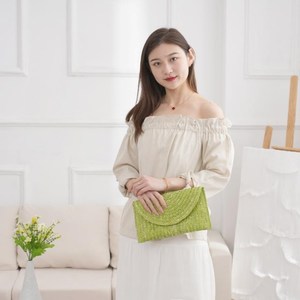 2025Fashion Colorful Straw <strong>Beach</strong> Bag Wheat Straw Clutch Handmade Straw Pouch Clutch Natural <strong>Beach</strong> <strong>Accessories</strong> - Product Image 4