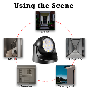 <span class=keywords><strong>Projecteur</strong></span> à détecteur <span class=keywords><strong>de</strong></span> <span class=keywords><strong>mouvement</strong></span> LED alimenté par batterie, lumière murale LED, capteur automatique marche/arrêt, lumière <span class=keywords><strong>de</strong></span> sécurité pour porche - Product Image 4