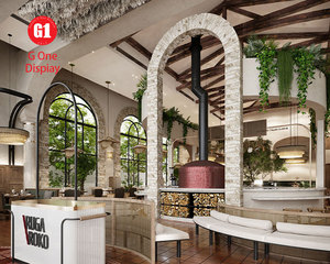 ออกแบบตกแต่งภายในร้านกาแฟสไตล์โมเดิร์น ชุดเฟอร์นิเจอร์โชว์สินค้าสำหรับร้านอาหารรีสอร์ท - Product Image 3