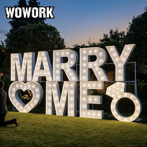 WOWORK 2026, grandes décorations de fête de 60 cm, chiffres géants lumineux en métal pour la classe de 2026, pour événement de remise de diplômes - Product Image 1