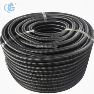 <span class=keywords><strong>Tubo</strong></span> de manguera de conducto <span class=keywords><strong>corrugado</strong></span> <span class=keywords><strong>abierto</strong></span> eléctrico recubierto de PVC de Color negro 20mm - Product Image 2