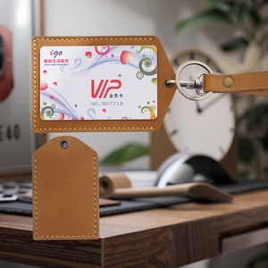 Vintage Handmade Genuine Leather Business Card Holder RFID Blocking 4 in Mini Protective Cover - Product Image 6