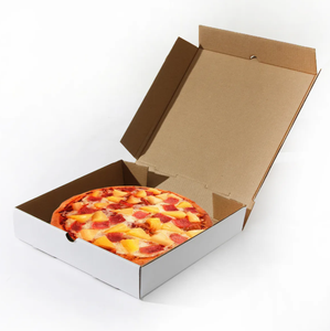 Tùy chỉnh in 7 8 9 10 12 15 16 18 inch bánh <span class=keywords><strong>pizza</strong></span> Giao hàng hộp 33x33 40x40 kích thước thiết kế logo cho thực phẩm công nghiệp sử dụng hộp giấy - Product Image 1