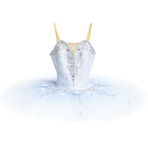 T0291手工缝制古典成人短裙芭蕾专业舞蹈舞台女孩芭蕾蓝色短裙