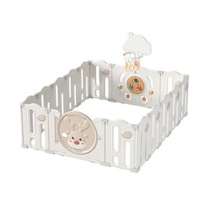 Parc de jeu pliable pour enfants à motif animal, clôture de protection en plastique, tapis de jeu pour bébés à usage domestique, aire de jeu sécurisée pour bébés - Product Image 1