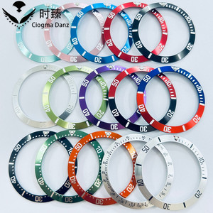 Ghiera Inclinata in Ceramica e Alluminio Nera, Blu, Verde, Grigia da 38mm/30.6mm, Adatta per Cassa Orologio da 40mm SUB GMT YM - Direttamente dalla Fabbrica - Product Image 2