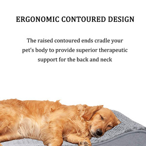 ZMaker – lits amovibles pour chiens de grande taille, <span class=keywords><strong>coussin</strong></span> <span class=keywords><strong>orthopédique</strong></span> calmant en mousse à mémoire de forme pour animaux de compagnie - Product Image 4