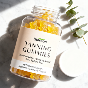 Gomitas Bronceadoras Diarias para Mujeres con Suplemento Vitamínico, Betacaroteno, Licopeno y Astaxantina, Gomitas Bronceadoras sin Sol - Product Image 1