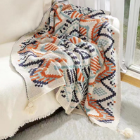 Luxuriöse Gewichtsdecke aus Strick – Südwestlicher Boho- & Skandinavischer Stil für Baby, Sofa & Büro-Nickerchen (Maschinenwaschbar)