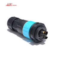 LLT 3pin Connecteur de panneau de fil à vis Connecteur de câble électrique 2 4 5 6 7 8 20 24 3 + 9 Pin Male Plug Female Socket
