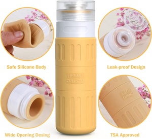 Ensemble de flacons de voyage essentiels 100 ml et en silicone avec bouchon anti-fuite, pour voyages d'affaires et activités de plein air, lot de kits d'emballage - Product Image 5