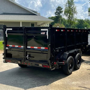 High Quality 7x14 Heavy-Duty Dump <b>Trailer</b> with Ramps Cargo & Utility <b>Trailers</b> - Product Image 1