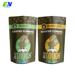Standup Pouches Eco Friendly Powder Packaging 250 Gram Biodegradable Standup Pouch Bags Food Grade Compostable Protein Bag