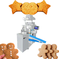 Ligne de machines automatiques pour la fabrication de mini biscuits au pain d'épices, machine à encrustation de biscuits en forme d'ours à découpe filaire, composant moteur principal pour l'industrie alimentaire