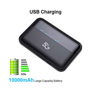 Router Móvil DNXT M3A Wifi 6 5G LTE con Doble Ranura para Tarjeta SIM, Módem Portátil con Batería LED de 10000 mAh y Velocidad de 1200 Mbps - Product Image 6