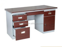 Bureau d'ordinateur en bois pas cher pour étudiants et chaise, bureau d'ordinateur en acier pour enseignants