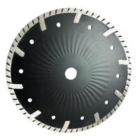 Lame de coupe circulaire turbo diamantée JDK industrielle de 4,5 à 9 pouces pour granit, quartz, pierre, finition nitride personnalisable OEM, 8 mm