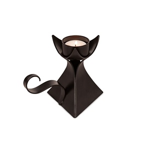 Venta al por mayor de portavelas de lujo de Metal negro plateado grabado personalizado hecho a mano multidiseño soporte de moda precio barato para Navidad - Product Image 1