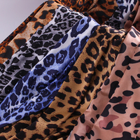 Vente flash : Échantillon de tissu gratuit, imprimé animal léopard personnalisé, tissu en nylon et élasthanne pour maillots de bain et vêtements pour femmes