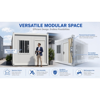 Maisons conteneurs modulaires démontables 10ft 20ft 40ft, portables avec conception respirante pour jardins, chambres et espaces de vie