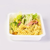 CPET recyclé ovable 2 compartiments scellant emballage alimentaire jetable compagnie aérienne conteneur CPET avec film anti-buée