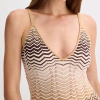 Nouvelle Robe Longue Chic d'Été en Tricot Géométrique pour Femme, Col V, Dos Nu, Sans Manches, Extensible, Coupe Ajustée, Style Simple pour le Bureau