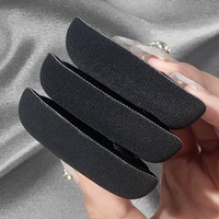 Poudre de polyuréthane hydrophile noire de haute couture, ultra-douce, ne retient pas le fond de teint ; non lavable