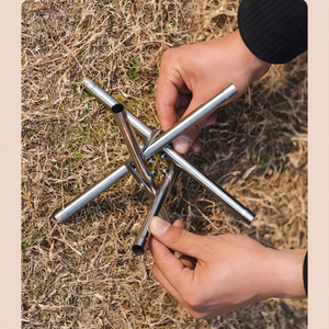Braciere da Tavolo Portatile in Acciaio Inox Resistente, Senza Fumo, per Carbonella e <span class=keywords><strong>Legna</strong></span>, Ideale per Giardino - Product Image 5