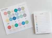 Bloc-notes au design nuage mignon, 50 feuilles/bloc, bloc-notes à feuilles mobiles pour l'organisation du temps, pour étudiants, papeterie scolaire avec liste de tâches colorée