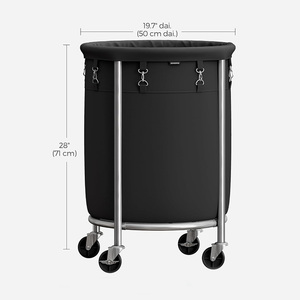 Custom 70L Wheeled Foldable Laundry Hamper with Removable Laundry Bag Strong Load-Bearing <b>Bathroom</b> Storage - Product Image 6