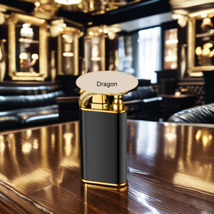 Mejor venta clásico dragón doble llama encendedor logotipo personalizado <span class=keywords><strong>gas</strong></span> Croc encendedor antorcha encendedor pala - Product Image 2
