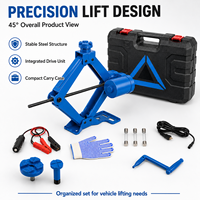 Cric électrique à ciseaux personnalisé 5T / 5000 kg 12V, portée 52 cm, kit de cric automatique pour grand SUV et pick-up, assistance routière