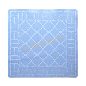 Tapis de Mahjong Bleu 800x800mm, Réduction du Bruit, 3mm d'Épaisseur, Tapis de Mahjong Américain de Luxe - Product Image 1