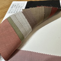 Tissu en mélange de lin et de lyocell teint uni, antistatique et durable, 221 g/m², 140 cm de large, 30 % lin, 70 % lyocell, pour vêtements