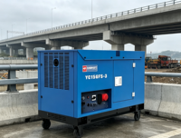 Groupe électrogène diesel silencieux 15 kW, 20 kVA max, moteur V-Twin 1326 cm³, refroidissement par eau, portable, AVR, réservoir 26 L, 230 V/400 V, 50 Hz