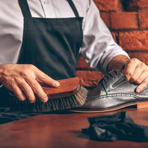 हॉर्सहेयर शू बूट ब्रश हॉर्स हेयर ब्रश चमड़े के ब्रश के लिए चमड़े के जूते जूते की सफाई के लिए - Product Image 6