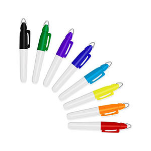 Marqueur permanent miniature en plastique personnalisé avec logo pour étudiants en soins infirmiers, fournitures de bureau et scolaires, avec porte-clés - Product Image 2