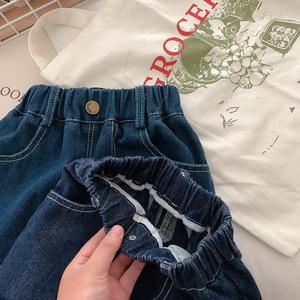 Pantalones <span class=keywords><strong>vaqueros</strong></span> de mezclilla de alta calidad <span class=keywords><strong>para</strong></span> bebé Unisex primavera nuevas mallas casuales <span class=keywords><strong>para</strong></span> niños diseño de rayas impresas ropa de bebé con estilo - Product Image 6