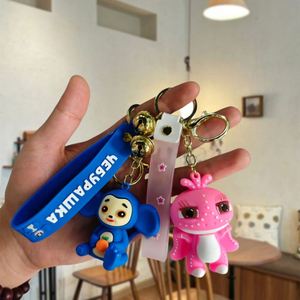 Llaveros Creativos de Dibujos Animados Personalizados, Lindas Figuras de Astronautas en 3D, Accesorios y Colgantes de Goma Suave - Product Image 3