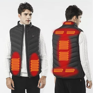 USB Charging Formal <strong>Men's</strong> Winter Warm <strong>Thermal</strong> Heated <strong>Vest</strong> 9 Heated Zones Outerwear Battery Sleeveless Jacket Cold Weather - Product Image 4