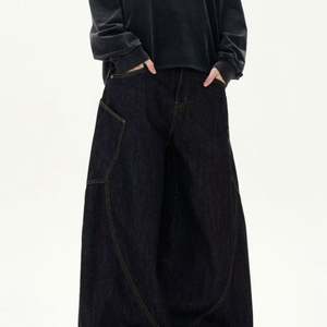 Jeans pour hommes Logo du client Vente en gros 100% coton Style évasé Vintage Pantalon délavé pour hommes - Product Image 3