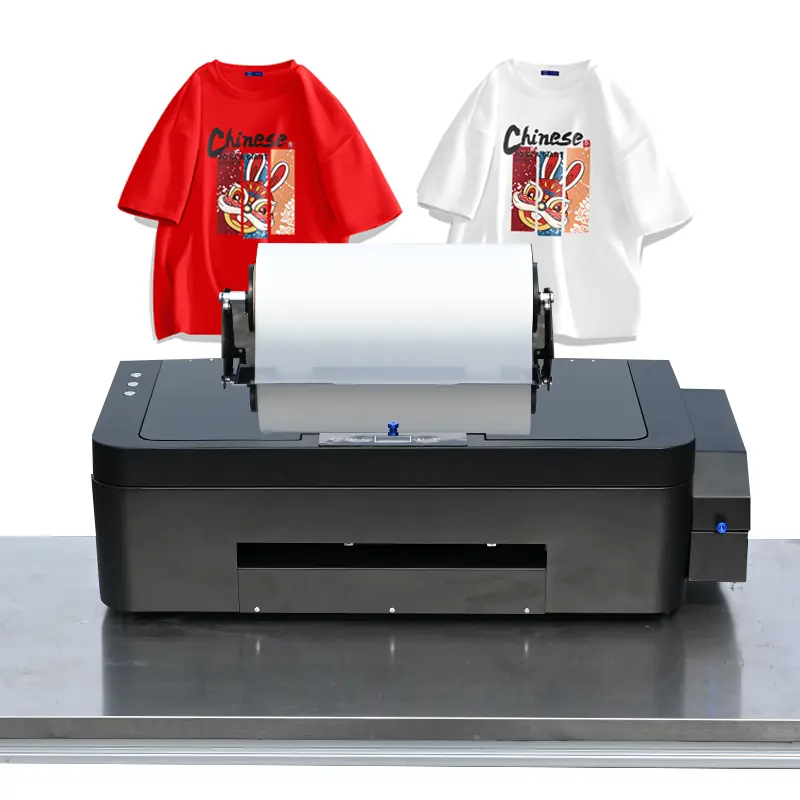공장 도매 직접 필름 T 셔츠 인쇄 승화 기계 경화 오븐 30cm 명성 A3 DTF 프린터 전체 세트