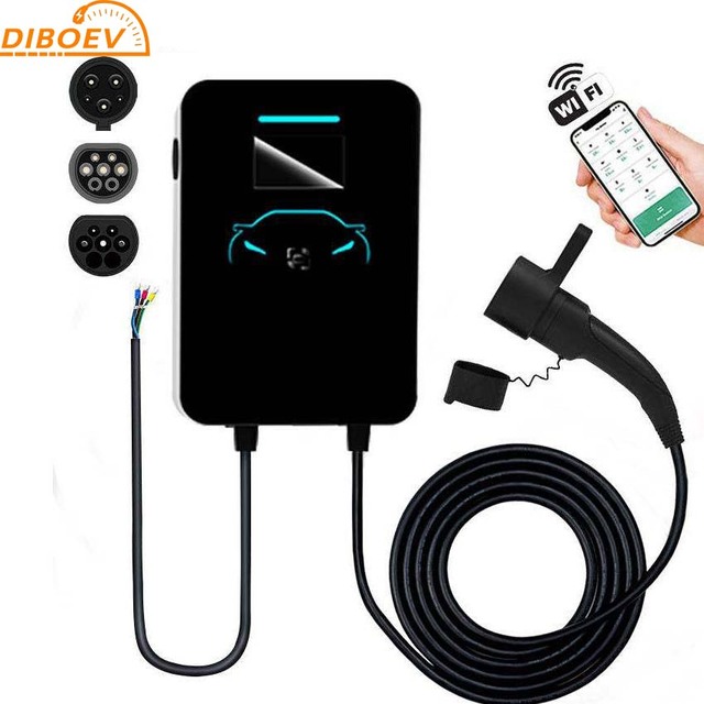 DIBOEV 30kW 32A Smart APP EV Charger Home Wallbox DC Fast Charging for All EV Models New Condition CCS Interface Wholesale