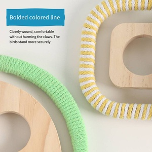 Roestvrijstalen Vogelvoeder Met Voedseldoos Papegaai Speelsteun Platform Slijpklauwstandaard-Accessoire Voor Vogelkooien Nieuw Product - Product Image 6