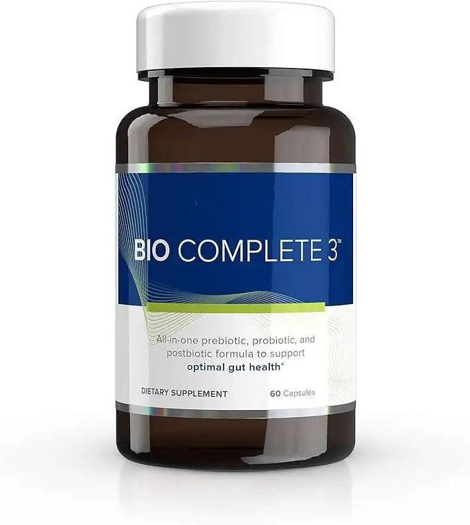 Gundry MD Bio Complete 3- Probióticos Gúteo Saúde Limpeza Detox Gúteo e Suporte Colon Cápsulas Avançadas