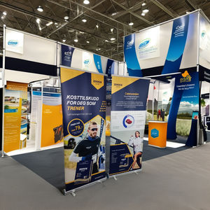 Soporte de pancarta enrollable portátil de lujo, pancarta impresa de aluminio promocional para exposiciones - Product Image 1