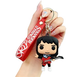 Llaveros de <span class=keywords><strong>Stranger</strong></span> <span class=keywords><strong>Things</strong></span>, Figuras de Acción 3D de PVC de Eleven/<span class=keywords><strong>Dustin</strong></span>/Demogorgon, Llaveros con Personajes de Dibujos Animados, Colgante para Bolsa - Product Image 5